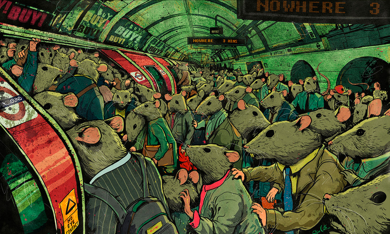 Ratos no Metrô, Steve Cutts